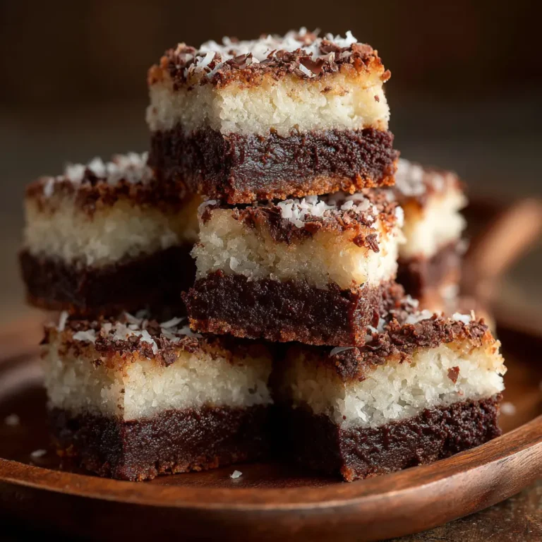 Coconut Burfi Brookies on wooden tray
