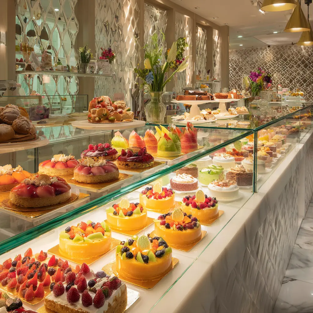 dubai-fruit-pastry-shop Dubai pastry shop showcasing fruit pastries