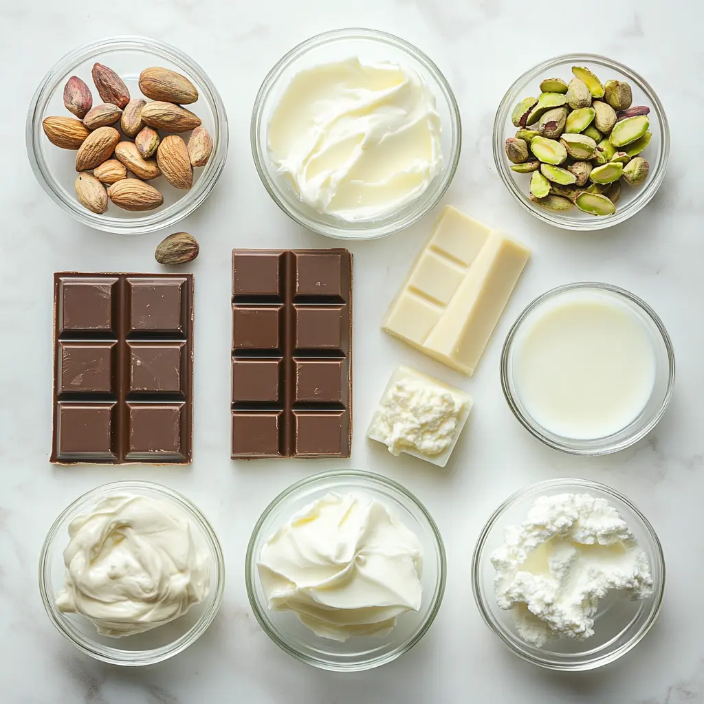 Pistachio chocolate bar ingredients