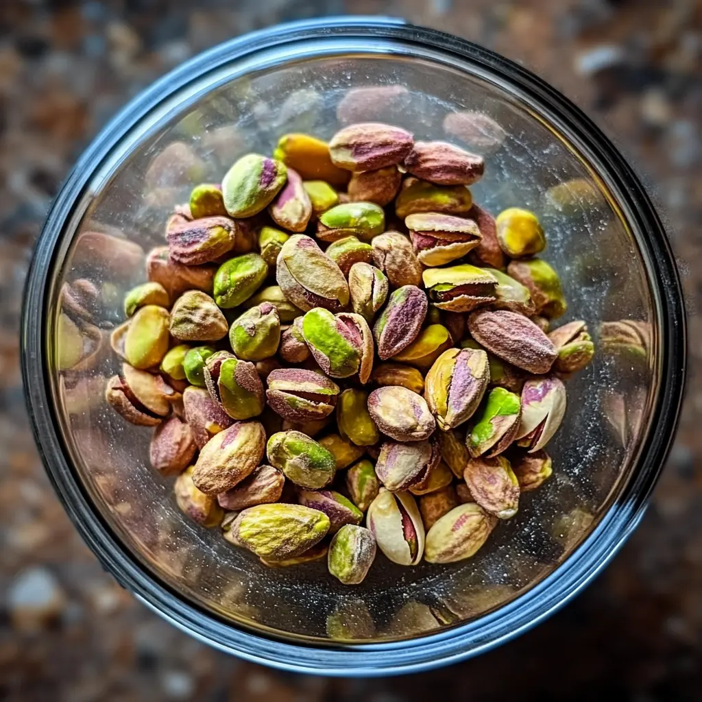 pistachios-in-blender Blanched pistachios ready for blending